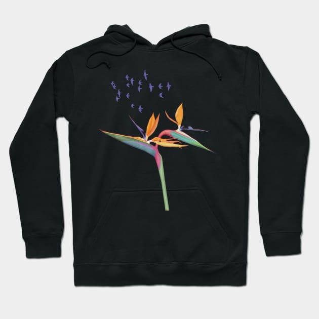 Bird of Paradise flower Hoodie by Sybille